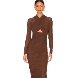 Fierce Revolve bodycon dress perfect for a wedding guest or special night out!!